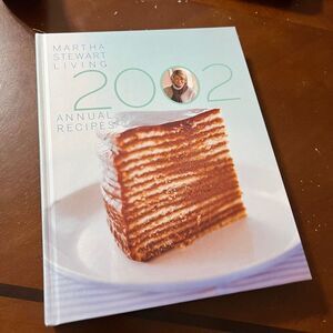 MARTHA STEWART Living Annual Recipes 2002 Hardcover Book Cookbook Photos EUC
